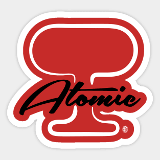 Retro Atomic Bomb Sticker